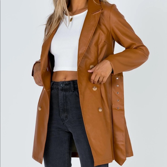 Princess Polly Jackets & Blazers - Princess Polly Karie Brown Jacket